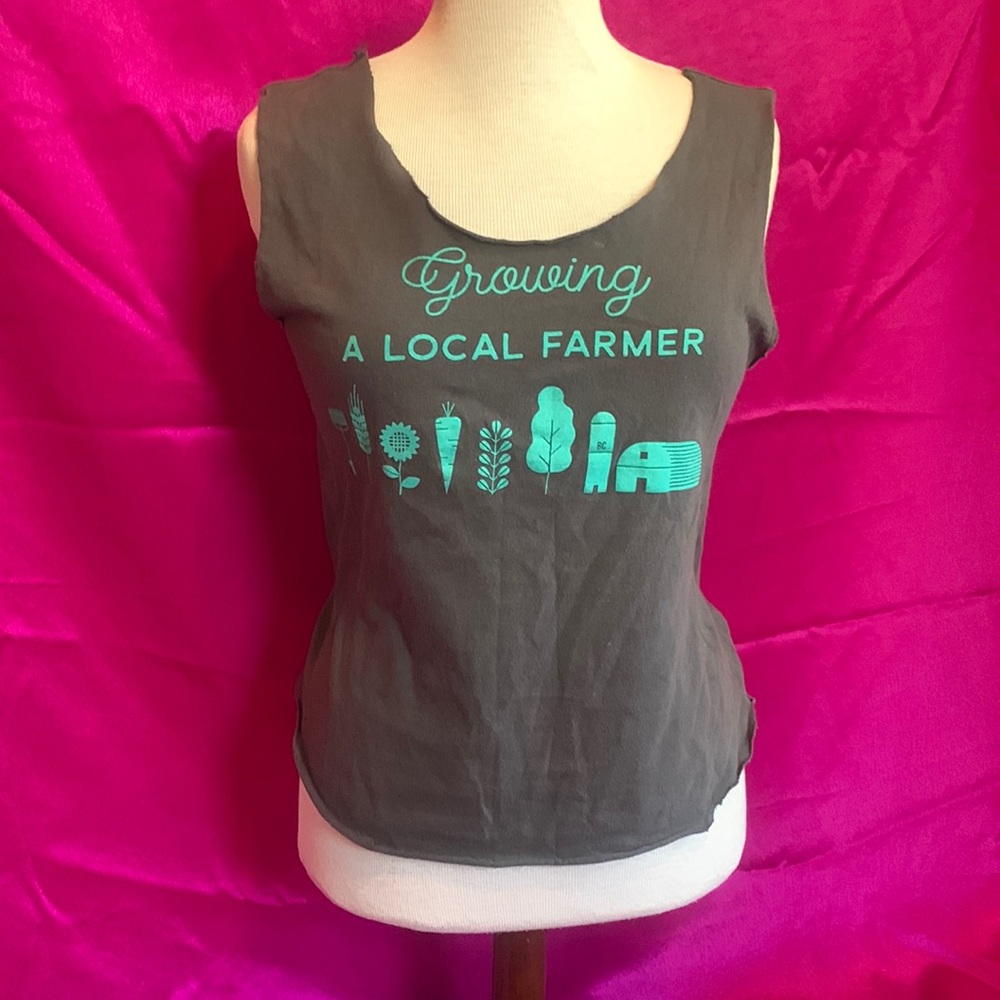 Size M growing a local farmer funny shirt
